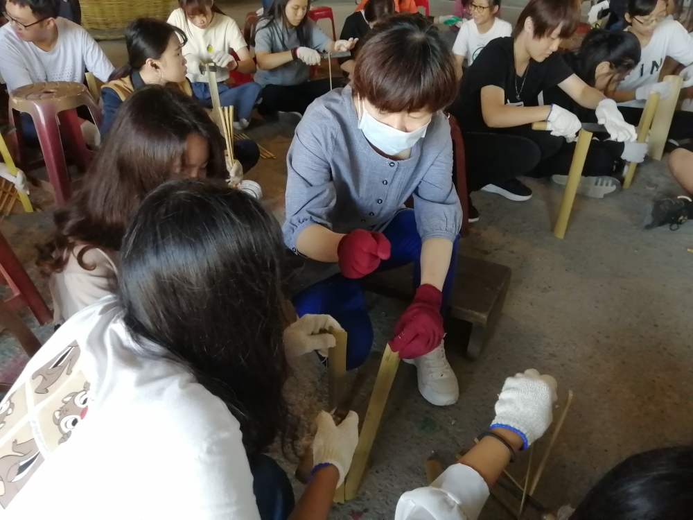 竹光發計劃的師生在地竹產業深度實習體驗